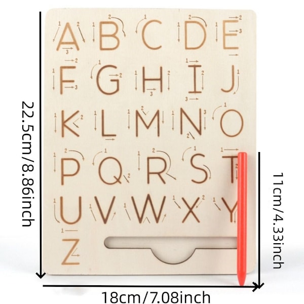 Notched Pen Carrier Letters Practicing Board Alphabet Tracing