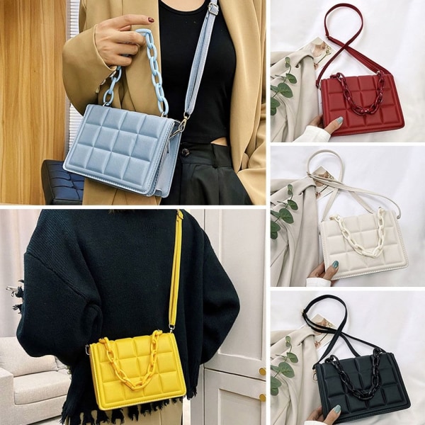 Präglad Crossbody-väska Mini-väskor och handväskor blå