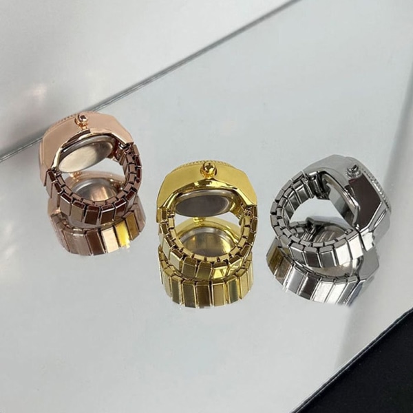 Digitalt Parur Ring Ring Ur ROSE GOLD&WHITE Rose gold&white