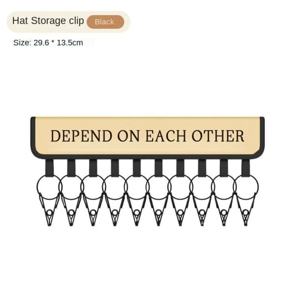Hat Organizer Cap Organizer MUSTA Black