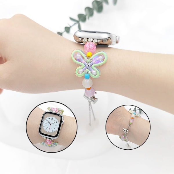 Pearl Strap Butterfly Armbånd PINK 42/44/45MM pink 42/44/45mm