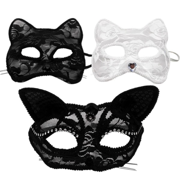 Lace Masquerade Eye Mask Half Face Lace Cat Mask G G G