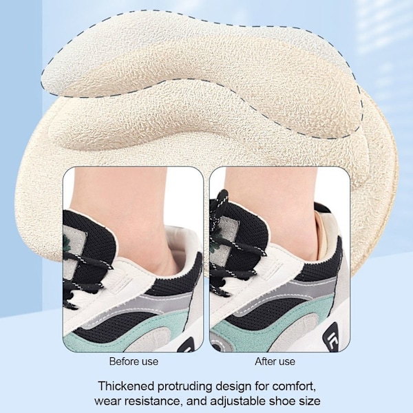 5stk Hælpute Hælgrep BEIGE beige