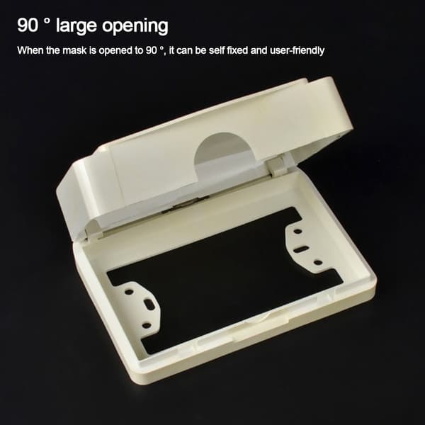 Switch Cover Sockel Vattentät Box VIT white