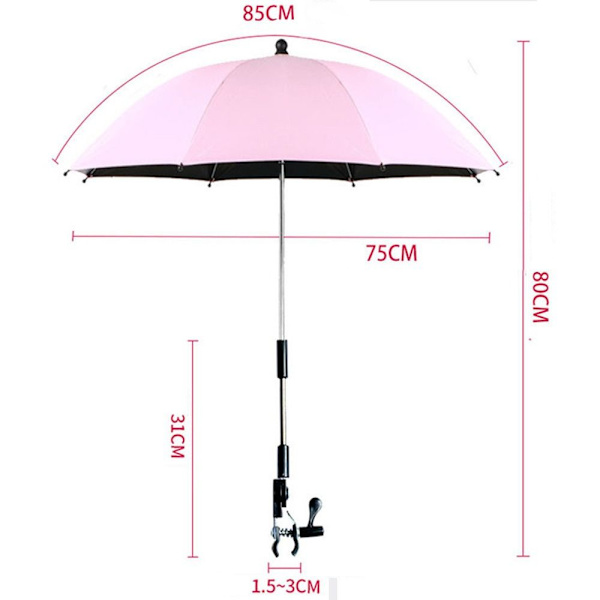 Sun Shade Baby Parasoll SVART Black