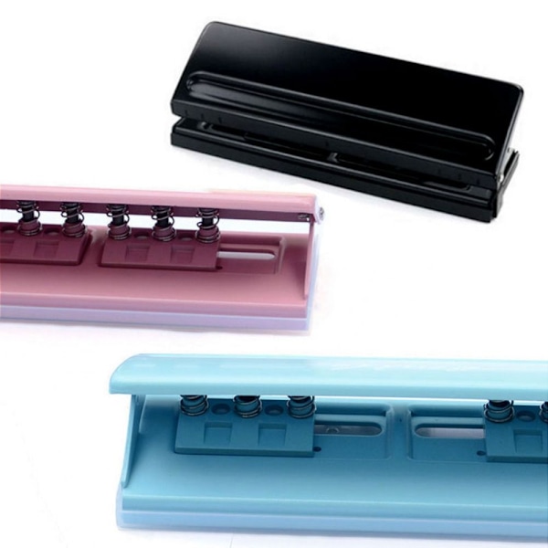 Loose Leaf Puncher 6 Hul Punch PINK Pink