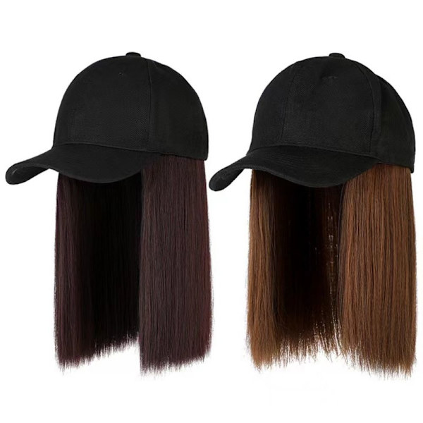 Hat Syntetisk paryk Hat paryk SORT SORT black