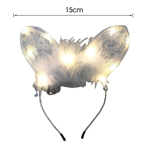 LED Feather Wreath Crown Pannband 2 2 2