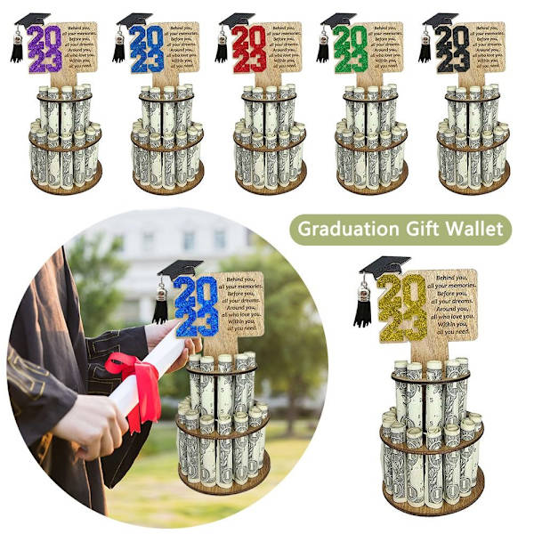 Grad Card Holder Graduation Pengeholdere SORT STYLE1 STYLE1 Black style1-style1