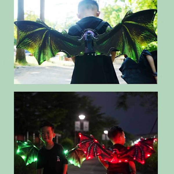 Elektriska Dinosaur Wings Dinosaur Wings Kostym RÖD red