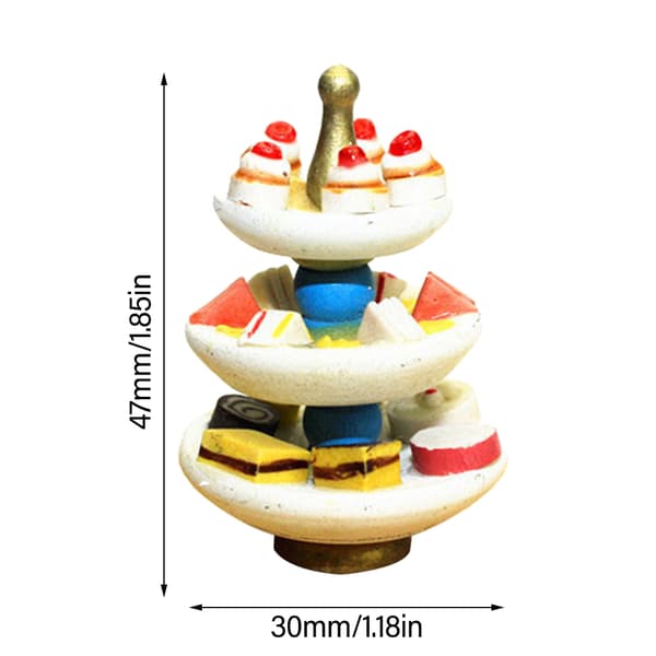 Dukkehus Dessertstativ Dim Sum Dish MACAROON 1 MACAROON 1 macaroon 1