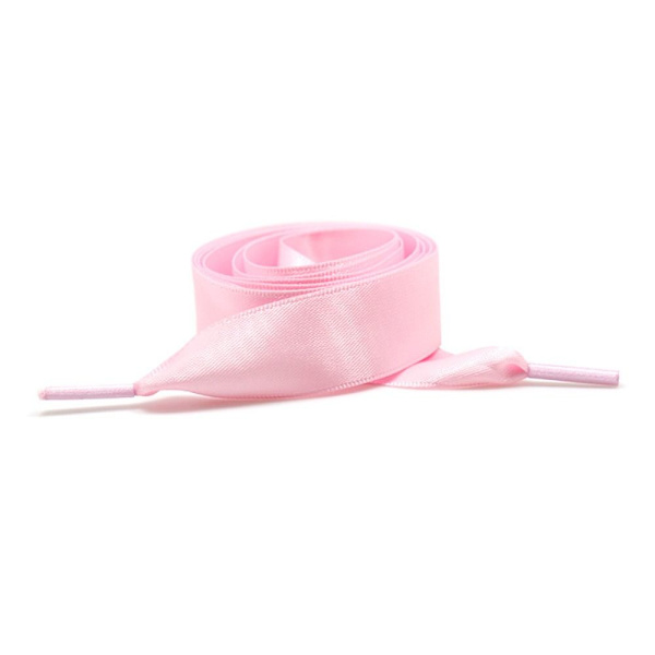 Platta skosnören Satin Ribbon Skosnören ROSA Pink