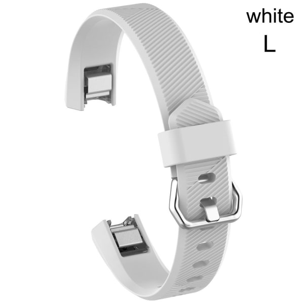 för Fitbit Alta / Alta HR Silikon watch VIT L white L
