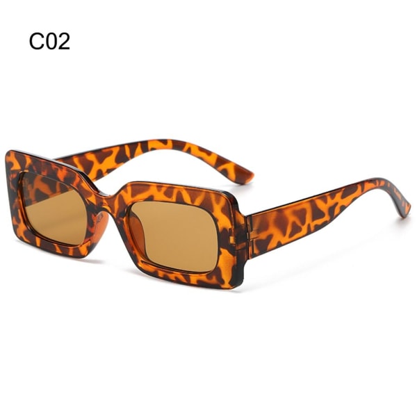 Rektangulære solbriller Y2K solbriller C02 C02 C02