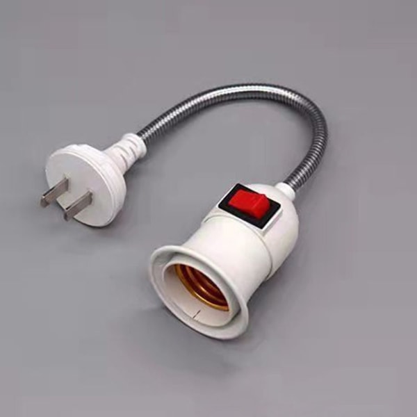 E27 Lampe Sokkel med Bryter Lampe Pære Holder EU PLUG EU PLUG EU PLUG