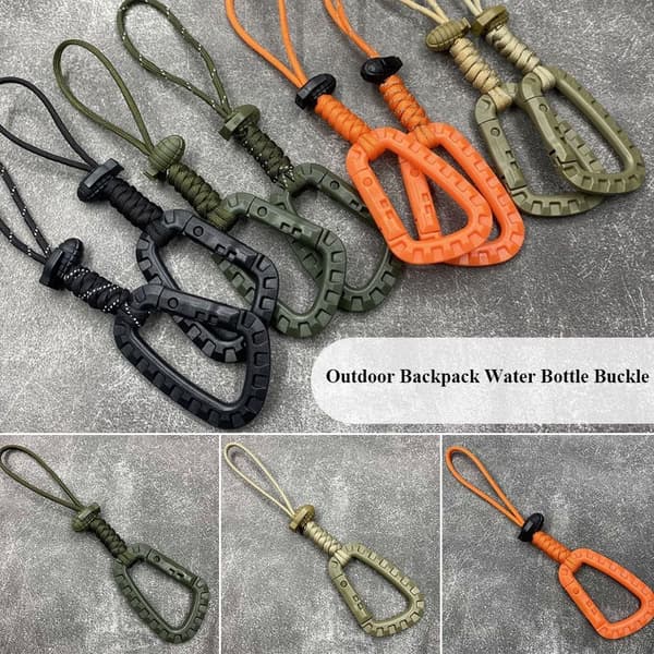 Attach quickdraw Shackle Karabiner Clip ORANGE NORMAL NORMAL Orange Normal-Normal