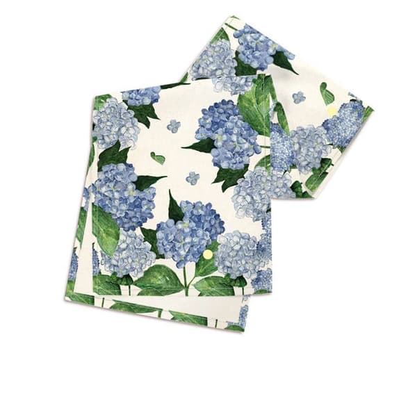 2 kpl Hydrangea Table Runner Floral Table Runner Kukkapöytä Purple 2 Pcs-2 Pcs