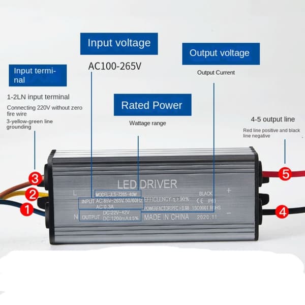 LED Driver Strømforsyning LED Lampe Transformer Konstant Strøm
