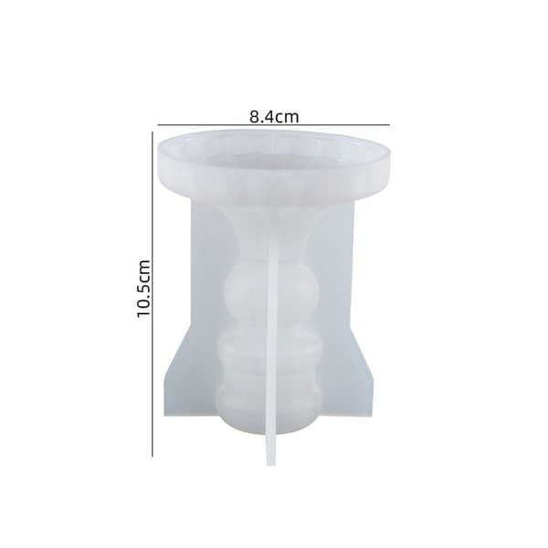 3D stripet romersk søyle lysestakeform 01 01 01