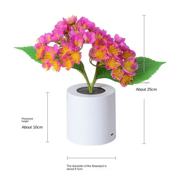 Led Hydrangea Blomsterlampe Skrivebordslampe ROSA 2 2 pink 2-2