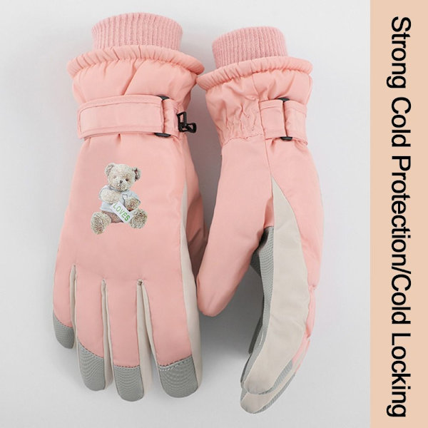Varme Kvinder Ski Handsker Full Finger Handsker SORT black