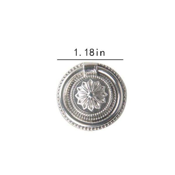 10 styks Drop Ring Håndtag Skuffe Knop Kommode Håndtag