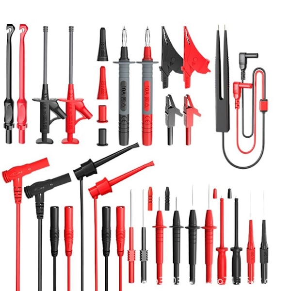 25 stk Multimeter testledningssett Digital elektrisk testklemme
