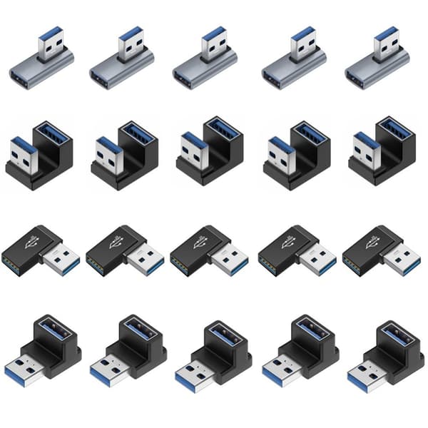 5kpl OTG-sovitinmuunnin 5kpl VERTICAL BEND 5kpl VERTICAL BEND 5pcs Vertical Bend