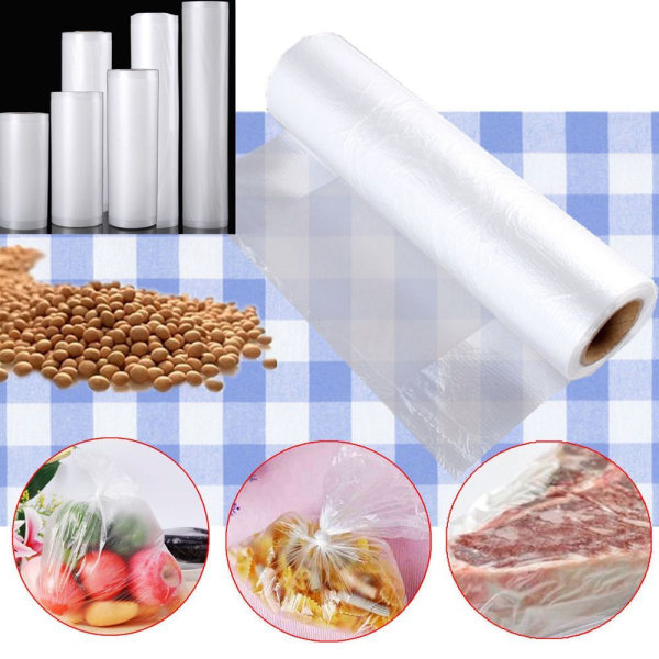 7 Størrelse 500 cm Vacuum Sealer Poser Fruit Fresh Keeper Pouch 12x500cm