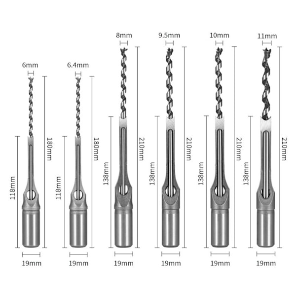 Neliömäinen reikäporanterä puuntyöstötyökalu 10 mm 10mm