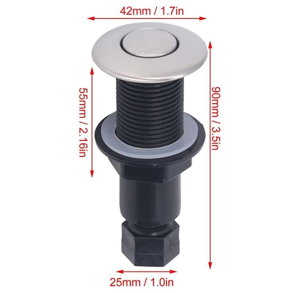 Bath Switch badekar Lufttrykk søppelprosessor 1set