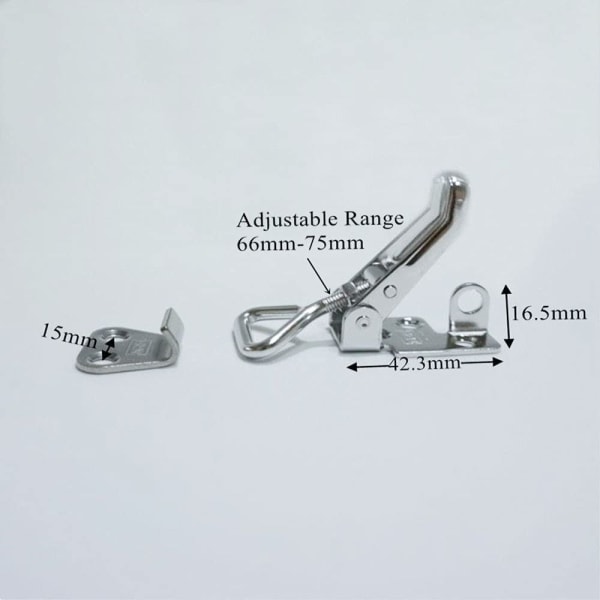 2stk Toggle Clamp Latch Anti-Rattle Toggle Latch Festeklemme