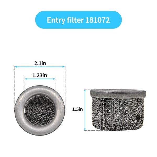 Inloppssil Skärmfilter Airless Paint