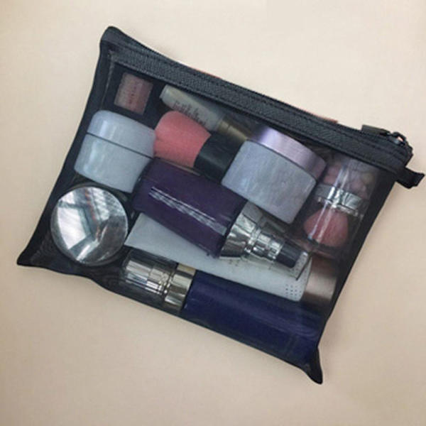 3 stk. Mesh Makeup Taske Kosmetikposer