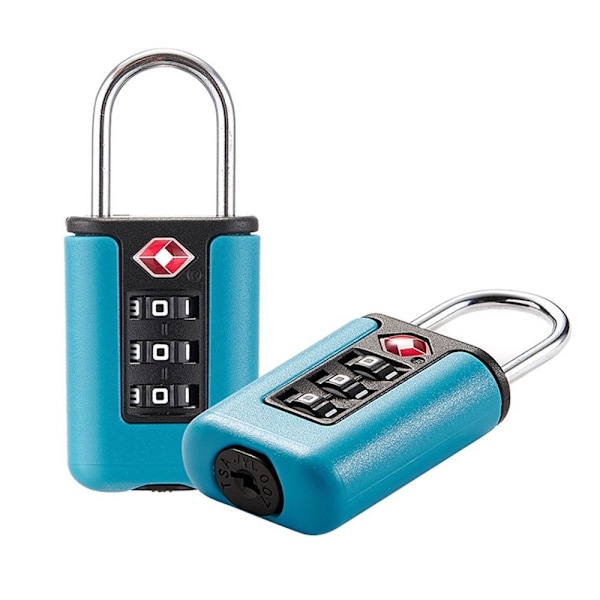 TSA Customs Code Lock Bagage Lösenordslås SVART Black