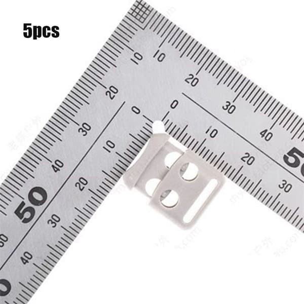 5 stk. Tactical Cord Lock Toggle Stopper GRÅ&HVID Grey&White