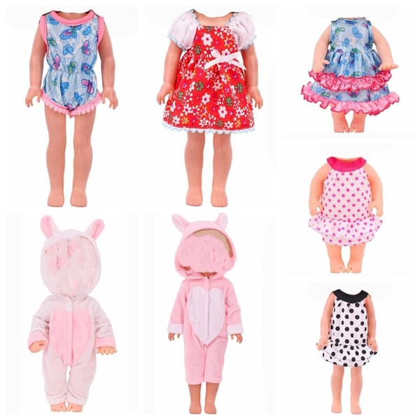 Minidress til dukkeklær 7 7 7