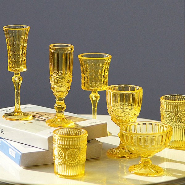 7 kpl Dollhouse Water Cup Miniatyyri viinilasi 5 5 5