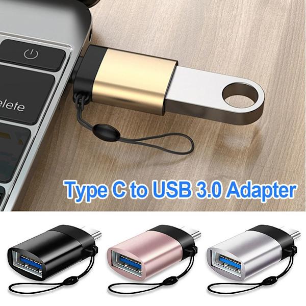 5st Typ C till USB 3.0 Adapter OTG Adapter GULD Gold