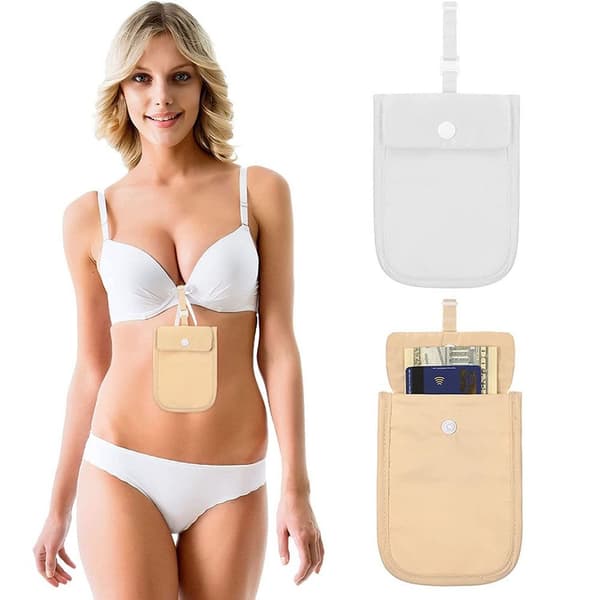 Damunderkläder Myntpåse Underkläder Case BEIGE Beige