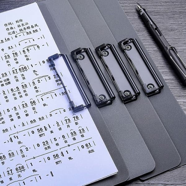A4 Fil Mappe Frosted SORT Black