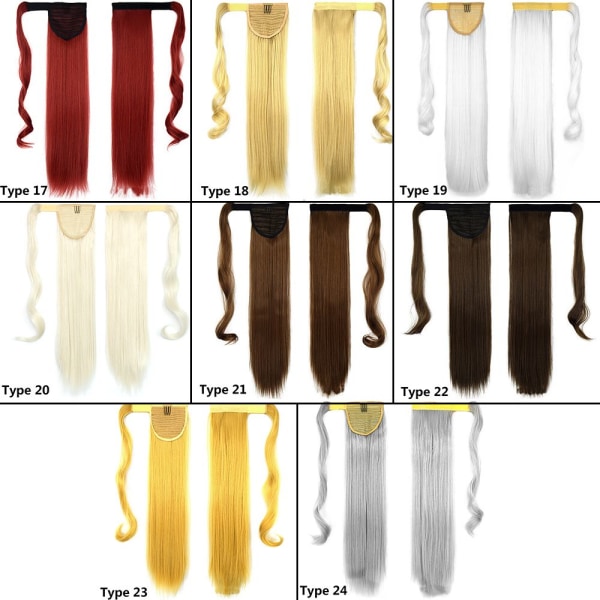 23,6&quot; Wrap Around Ponytail Hair Synthetic Extensions TYPE 7 Type 7