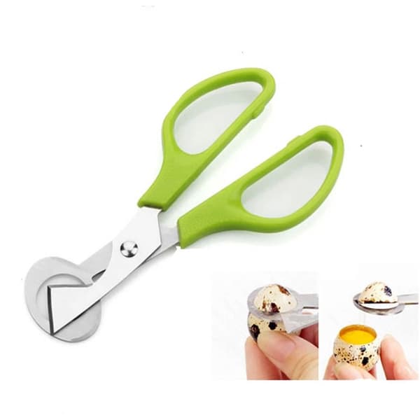 2 stk. Vaktel Egg Saks Egg Topper Kutter SVART Black
