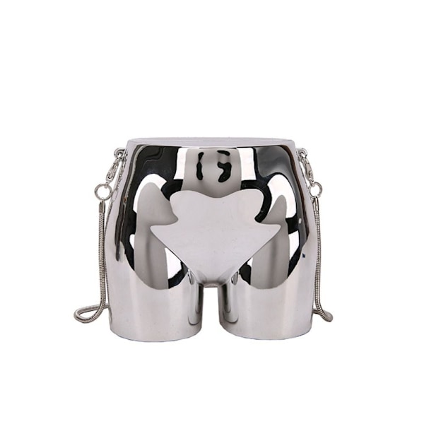Crossbody taske Akryl kæde håndtasker SØLV Silver