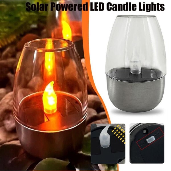 Solar Light LED Candle Light CAPPING MISTY WHITE CAPPING MISTY Capping Misty White