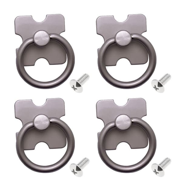 2/4 st Lådhandtag Möbelknoppar SILVER 4ST 4ST Silver 4Pcs-4Pcs