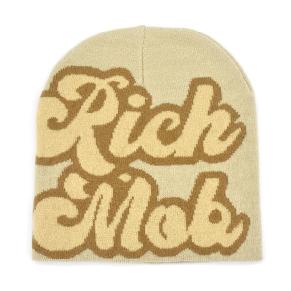 Hip Hop Cap Stickade Mössor BEIGE beige