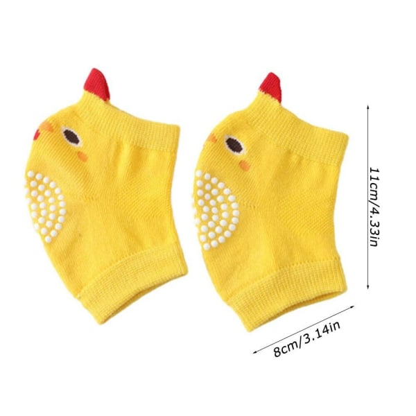 Baby Knebeskytter Baby Crawling Protector GUL KYLLING GUL Yellow chicken