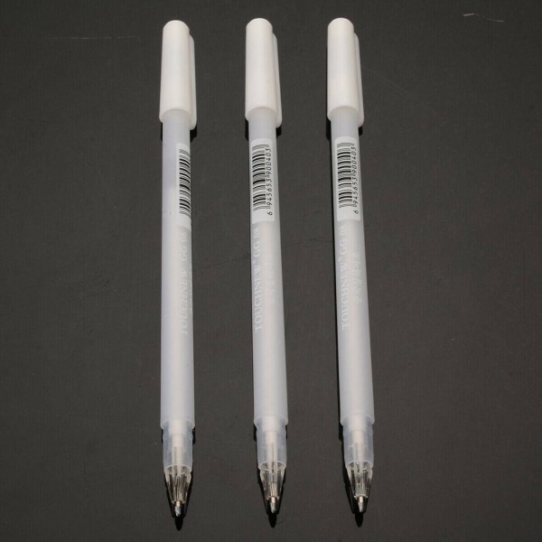 5 STK 0,8 mm Hvid Pen Sketch Fine Liner Pen Superior High Light White
