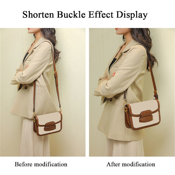 Veskestropper Skulderstropp KAFFE FORKORTET SPENNE FORKORTET coffee Shortened buckle-Shortened buckle